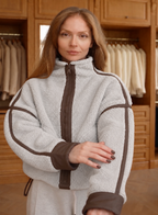 Fleece Gray Teddy Jacket
